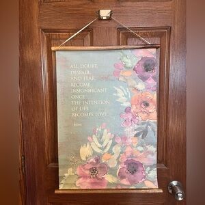 Water colour wall scroll 17.5 x 24”